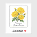 Recherche de chrysanthème autocollants Fleurs