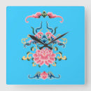 Recherche de conception asiatique horloges Fleur