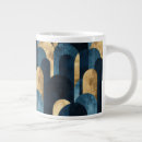 Recherche de bleu et or tasses Motif
