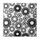 Recherche de floral noir blanc carreaux Fleur