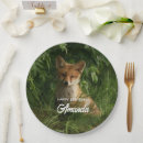 Recherche de anniversaire de renard assiettes Boisé