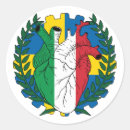Recherche de coeur italien autocollants Drapeau de l'italie