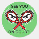 Recherche de raquette autocollants Entraîneur