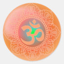 Recherche de symbole om autocollants Méditation
