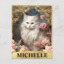 Recherche de chat vintage cartes postales Rose