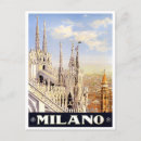 Recherche de milan italie cartes postales Rétro