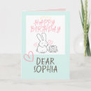 Recherche de lapin drôle vœux cartes Pour elle