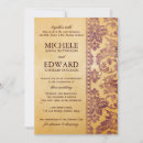 Recherche de damassé vintage invitations Violet