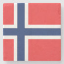 Recherche de drapeau norvégien dessous de verres Bleu