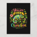 Recherche de caméléon mignon cartes postales Illustration