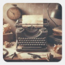 Recherche de machine à écrire vintage autocollants Auteur