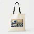 Recherche de hokusai de katsushika sacs Tsunami