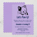 Recherche de chaton noir et blanc invitations Fête d'anniversaire