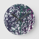 Recherche de art abstrait contemporain horloges Vert