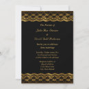 Recherche de dentelle noire invitations Classique