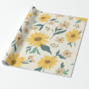 Recherche de motif marguerite papier cadeau Rétro