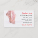Recherche de de ballerine cartes visite Instructeur