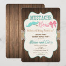 Recherche de la moustache invitations Garçon
