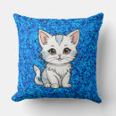 Recherche de chat stylisé coussins Dessin animé