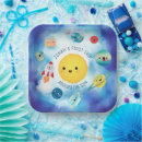 Recherche de fusée assiettes en papier 1er anniversaire