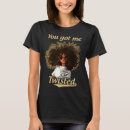 Recherche de naturel de cheveux tshirts Noir