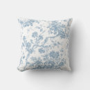 Recherche de toile de jouy coussins Bleu