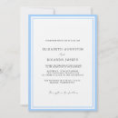 Recherche de cadre bleu marine invitations Calligraphie