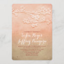 Recherche de couleur de corail invitations Aquarelle