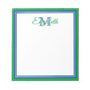 Recherche de foncé blocsnotes Monogramme
