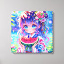 Recherche de pastèque impressions sur toile Mignon