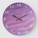 Recherche de rayures violettes horloges Girly