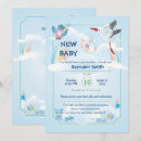Recherche de tétine invitations Bleu