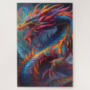 Recherche de dragon puzzles Vintage