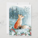Recherche de scène de neige invitations Renard