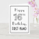 Recherche de 16ème anniversaire cartes Seize ans