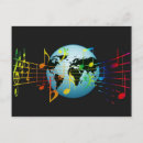 Recherche de symbole de musique cartes postales Concert