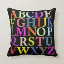 Recherche de en bas âge enfant coussins Alphabet