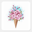 Recherche de cône de glace autocollants Rose