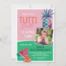 Recherche de tutti frutti invitations Aquarelle