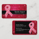 Recherche de cancer du sein cartes visite Rose