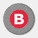 Recherche de noir blanc géométrique magnets Monogramme