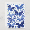 Recherche de peintures bleues de papillon vœux cartes Aquarelle