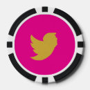 Recherche de oiseau jetons poker Noir