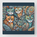 Recherche de dame folle de chat horloges Toute personne