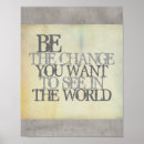 Recherche de citations sur le changement posters Gandhi