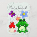 Recherche de grenouille heureuse invitations D'anniversaire