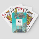 Recherche de palmier tropical jeux de cartes Rétro