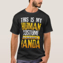 Recherche de costume de panda tshirts Humain
