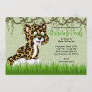Recherche de cheetah anniversaire invitations Fille