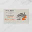 Recherche de hérisson cartes visite Nature